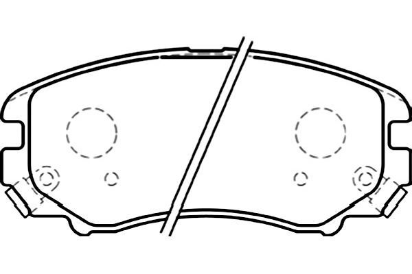KAVO PARTS Комплект тормозных колодок, дисковый тормоз BP-3024
